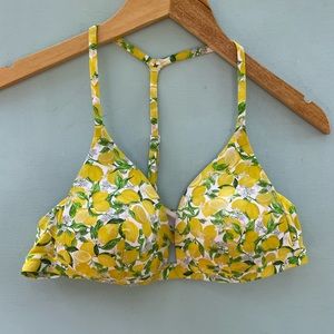 Lululemon Deep Sea Swim Top RARE Lemons Print